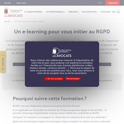 Un e-learning pour vous initier au RGPD