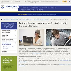Remote Learning Best Practices 