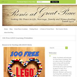 100 Free LEGO Learning Printables - Great Peace Academy