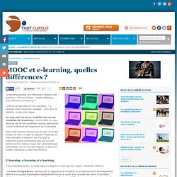 MOOC et e-learning, quelles différences ?