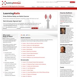 Learning Rails