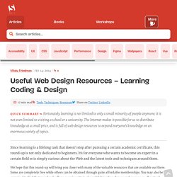 Useful Learning Resources For Web Designers