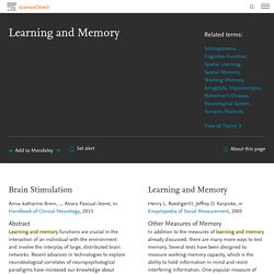 Learning and Memory - an overview
