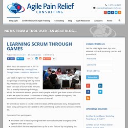 Learning Scrum Through Games