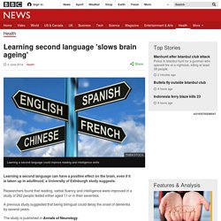 Learning second language 'slows brain ageing'