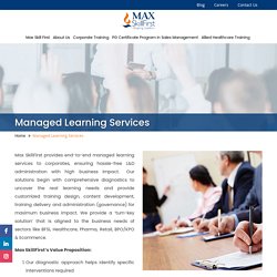 Managed Learning Services, Managed Training