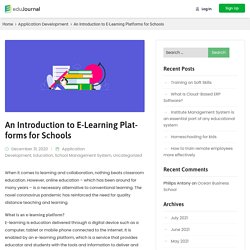 Best E Learning Platform for Schools