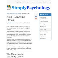 Kolb's Learning Styles and Experiential Learning Cycle