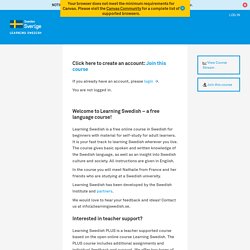 Learning Swedish