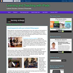 Involving parents with your schools iPad program