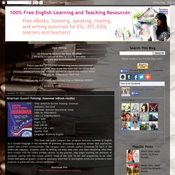 100% Free English Learning and Teaching Resources