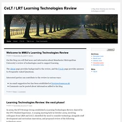 A blog about choosing new learning technologies at MMU