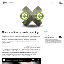 Nuevos estílos para eXe Learning – Área de Tecnología Educativa
