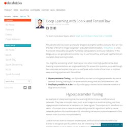 Deep Learning with Spark and TensorFlow