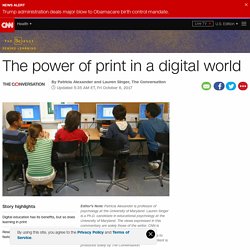 The power of print in a digital world