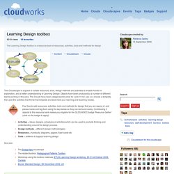 Learning Design toolbox