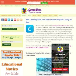 Best Learning Tools for Kids to Learn Computer Coding on iPad