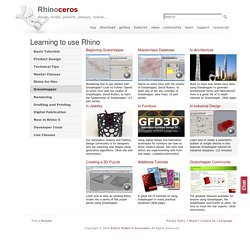 Learning to use Rhino - Tutorials Collection