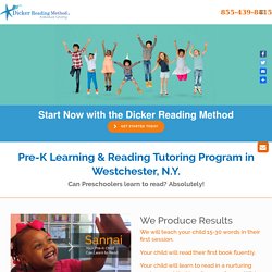 Pre-K Reading &amp; Learning Tutoring Program in Westchester