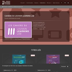 Cahiers du Louvain Learning Lab - Presses universitaires de Louva