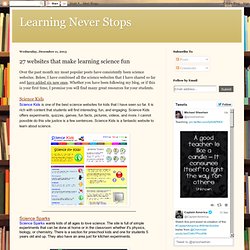 27 websites that make learning science fun