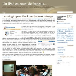 LearningApps et iBook : un heureux ménage - Un iPad en cours de français...