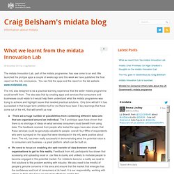 What we learnt from the midata Innovation Lab