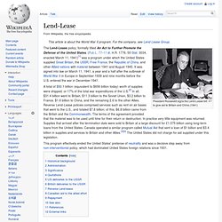 Lend-Lease