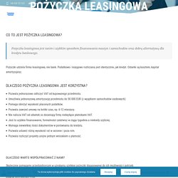 Pożyczka leasingowa
