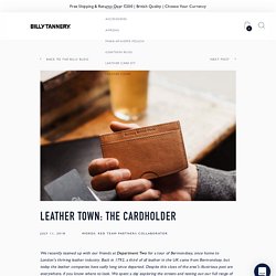 Check Out Our Leather Cardholder Handcrafted in the UK – Billy Tannery