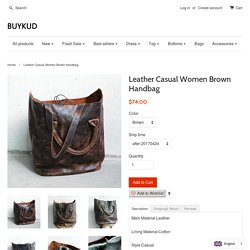 Leather Casual Women Brown Handbag – Buykud
