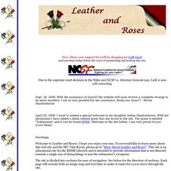 Leather And Roses: BDSM Resource Site