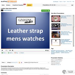 Leather Strap Mens Watches