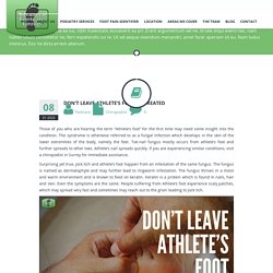 Don't Leave Athlete's Foot Untreated