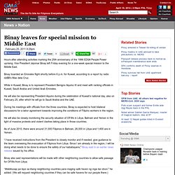 Binay leaves for special mission to Middle East - Nation - GMA News Online - The go-to site for Filipinos everywhere - Latest Philippine News