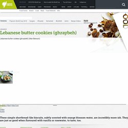 Lebanese butter cookies (ghraybeh) recipe