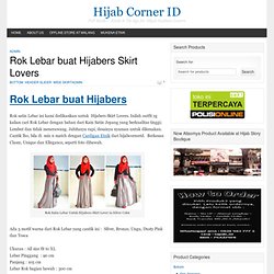 Rok Lebar buat Hijabers Skirt Lovers