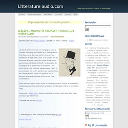 LEBLANC, Maurice et CROISSET, Francis (de) – Arsène Lupin