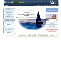 www.lebonvoilier.fr - Location de voiliers de particulier à particulier.