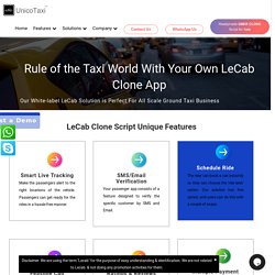 White Label LeCab Clone App