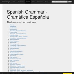 Spanish Grammar Lessons - Lecciones En La Gramática Española