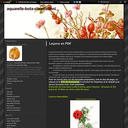 Leçons en PDF - aquarelle-bota-clairefelloni