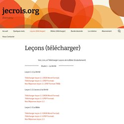 Leçons (télécharger)