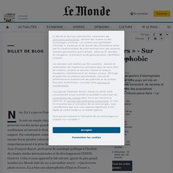 « Le Monde des lecteurs » - Sur une supposée « islamophobie d’Etat »