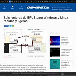 Seis lectores de EPUB para Windows y Linux rápidos y ligeros