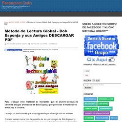 Metodo de Lectura Global - Bob Esponja y sus Amigos DESCARGAR PDF