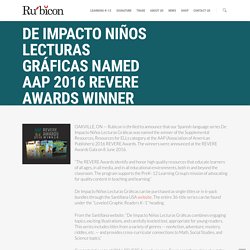 De Impacto Niños Lecturas Gráficas Named AAP 2016 REVERE Awards Winner - Rubicon Publishing Inc.