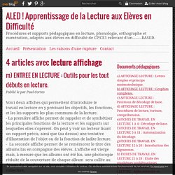 lecture affichage -