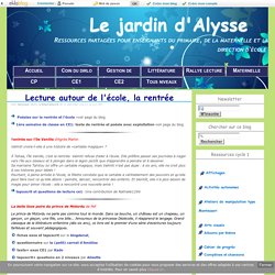 Lecture autour de l'école, la rentrée