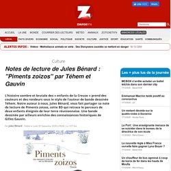 Notes de lecture de Jules Bénard : "Piments zoizos" par Téhem et Gauvin